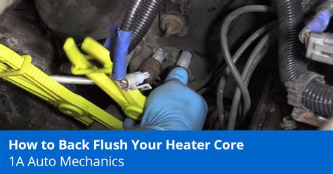 5 Seal the line. . How to flush heater core on 2013 chrysler 200